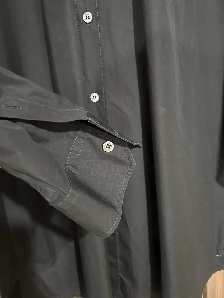 Hombres Talla XL Camisa Maison Margiela Sobrecamisa Lisa Manga Larga Prendas para el torso Camisa de Vestido O Foto 4 de 4