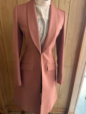 DAY COAT Saddleseat "Tailored Sportsman" Women’s  Salmon  WOOL Blend Size 8L NEW