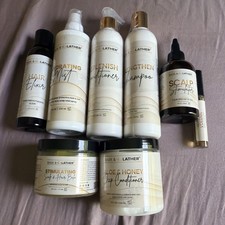 Bask  Lather Hair Set: Shampoo,Conditioner,Mist,Elixir, Balm,Stimulator,elixir 