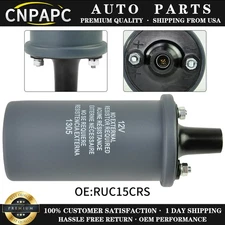 12V Ignition Coil RUC15CRS w/ Resistor for Auto Engine Systems