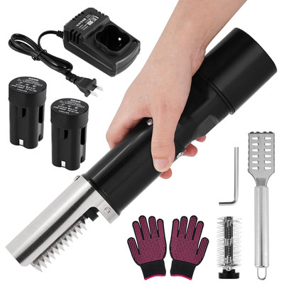 Cordless Electric Fish Scaler Remover, Powerful Fish Scale Scraper Cleaner Desca