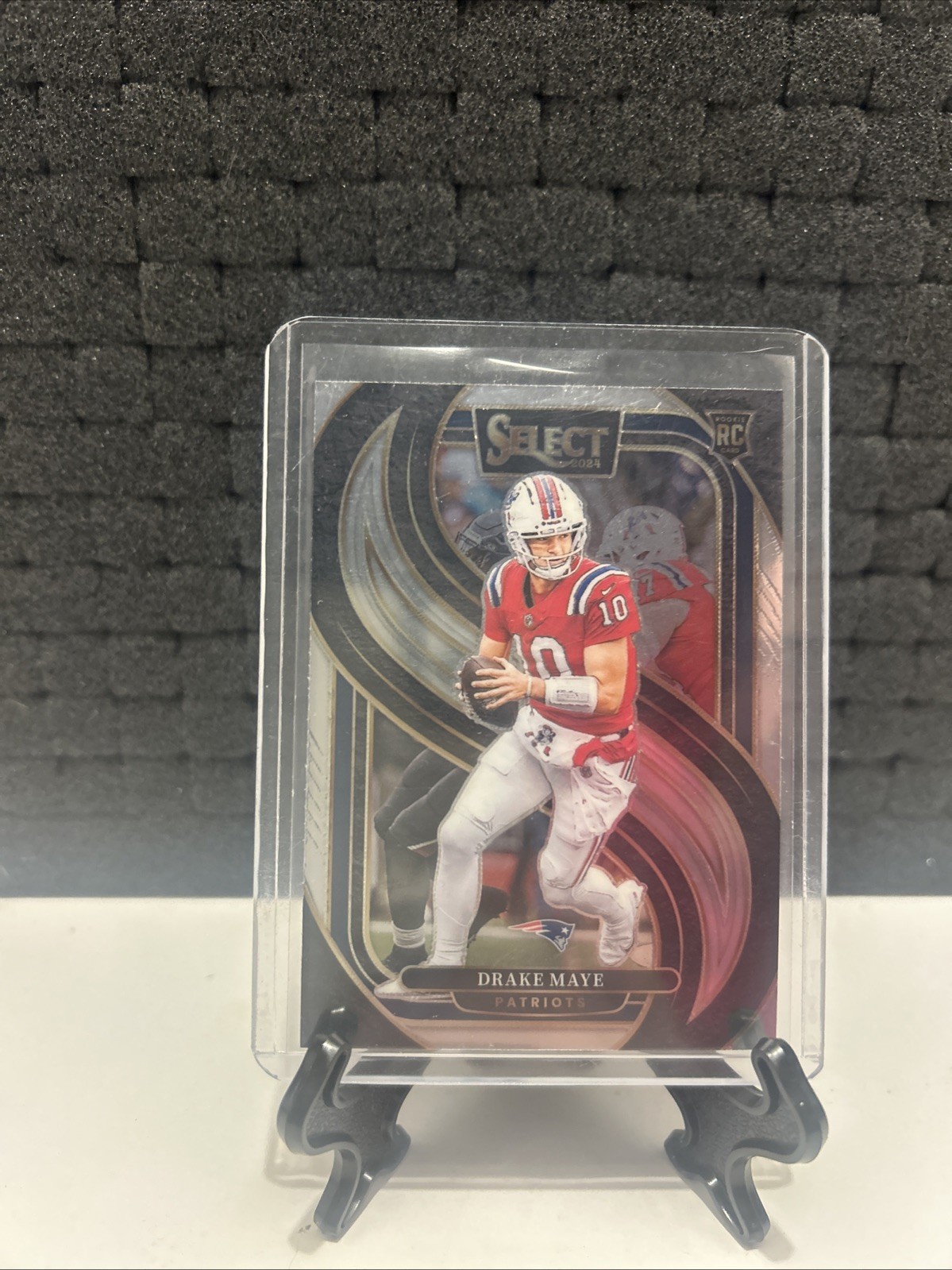 2024 Panini Select - Premier Level Drake Maye #113 Silver Prizm (RC)