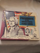Presidents of the United States Flash Cards 1975 Rare Collectible VTG