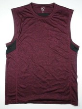 ID IDEOLOGY Men's Port Red Heather RapiDry Sleeveless Tank Top T-Shirt NEW Small