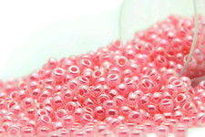 Miyuki Round Rocailles 11/0 Rose Ceylon Pearl Seed Beads RR-535