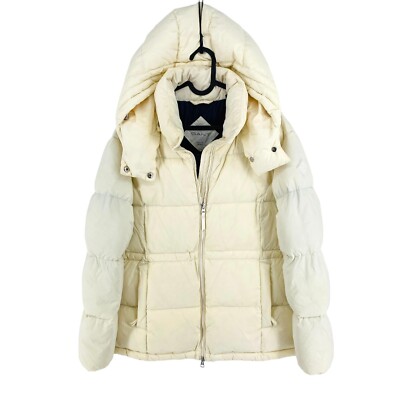 GANT Beige Lunghezza Media Piumino Giubbotto Imbottito Taglia M