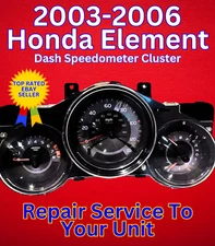 2003-2006 Honda Element Speedometer Gauge Cluster Repair Service to Your Unit