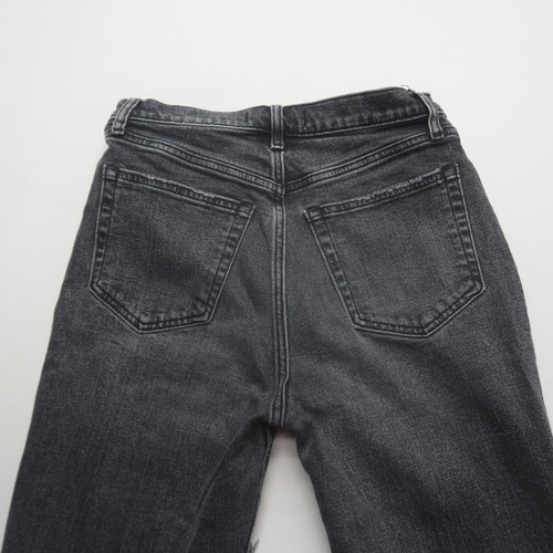 Abercrombie & Fitch Ankle Straight Ultra High Rise Jeans 4 / 27 Distressed Grey - Picture 4 of 13