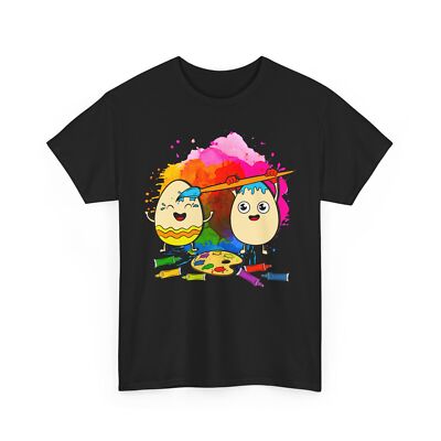 Easter Eggs Coloring Each Other Unisex Tee, Funny Humor Cute Shirt for Easter