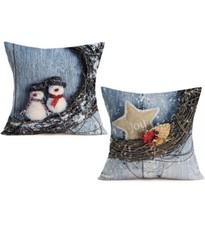 Throw Pillow Covers 2pieces Christmas Holiday