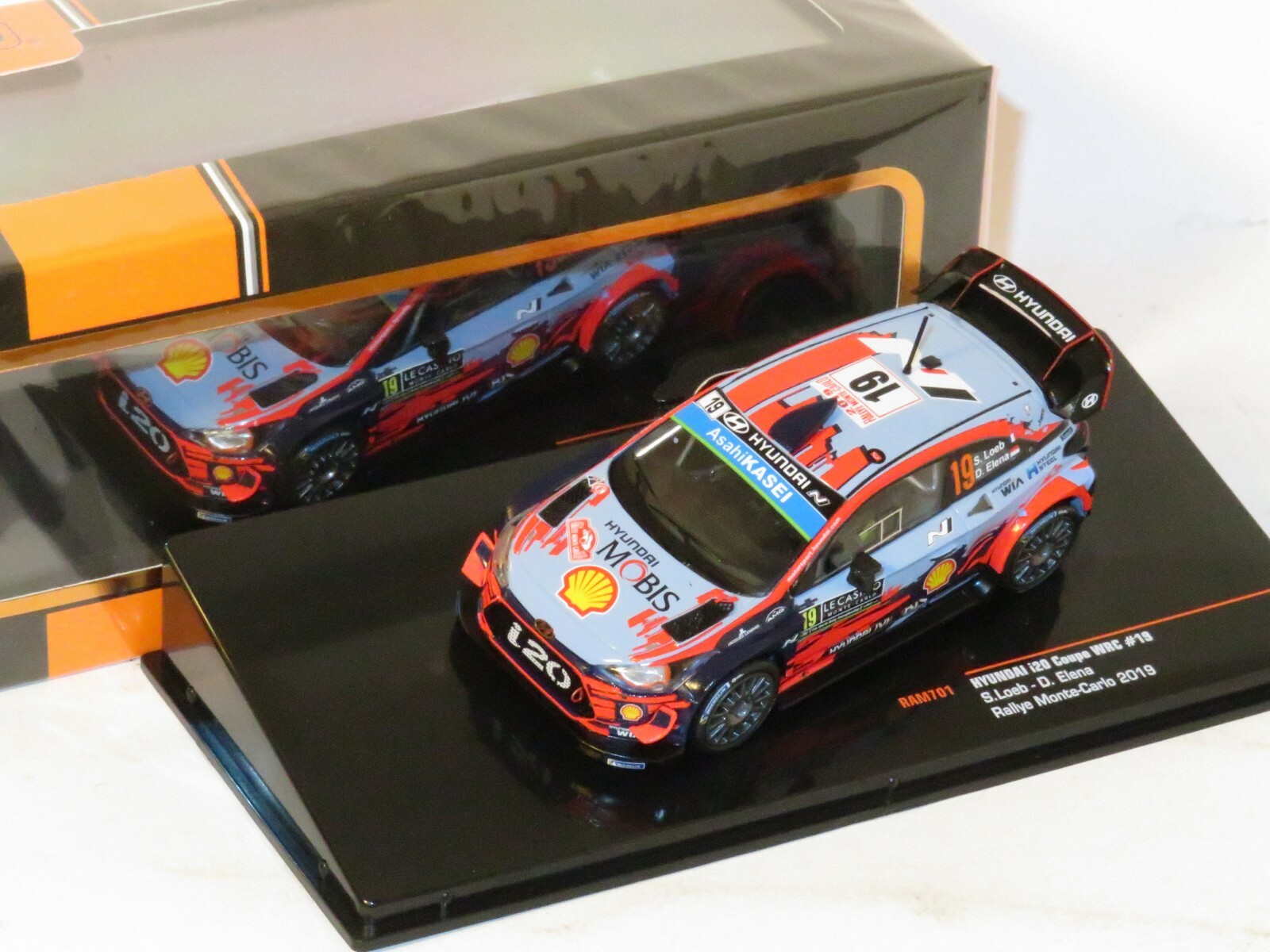 1/43 Hyundai i20 Coupe WRC  Rally Monte Carlo 2019 #19  S.Loeb / D.Elena