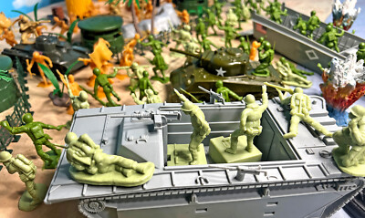WWII Pacific Campaign Playset - 54mm Plastic Toy Soldiers - 289