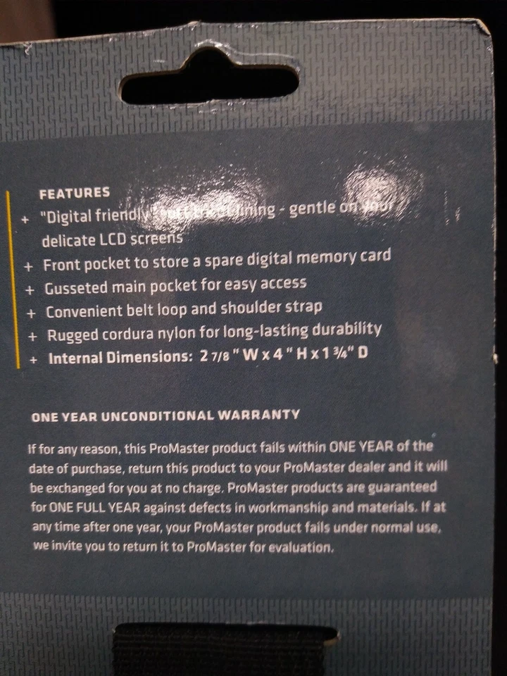 Promaster 7667 1605 Digital Camera  Pouch Black/Navy 7667 - Image 2 of 3