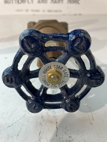 POWELL 2375 Bronze Gate Valve "White Star" 1-1/2" NPT Class 200 SWP / 400 WOG - Picture 8 of 11