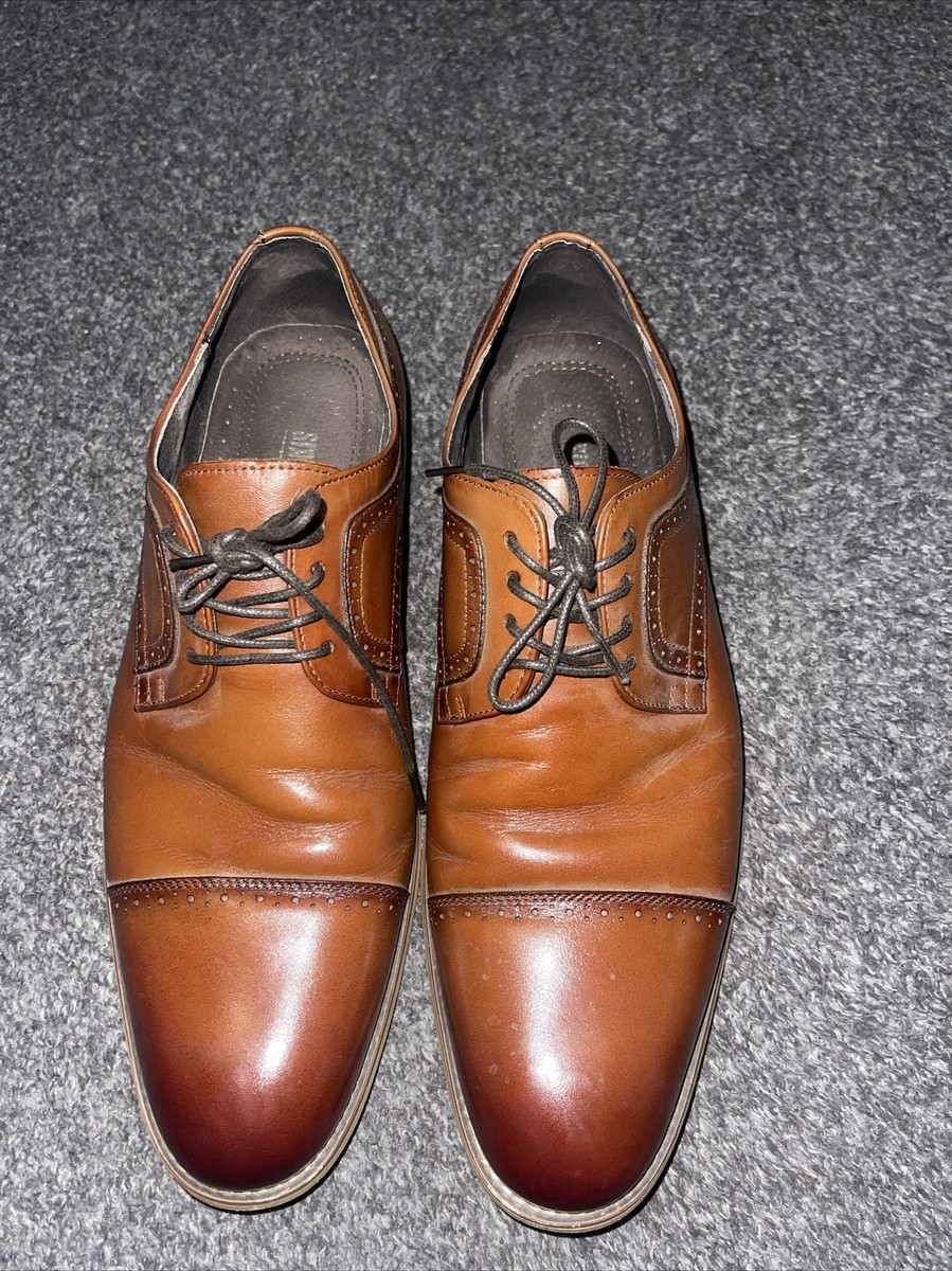 Stacy Adams Dickinson 25066-221 Men's Cognac Cap Toe Oxford Dress
