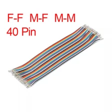 40Pin Double Head DuPont Terminal Wire F-F M-F M-M 21/30CM 12 Strand Copper Wire