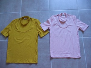 tee shirt femme moutarde