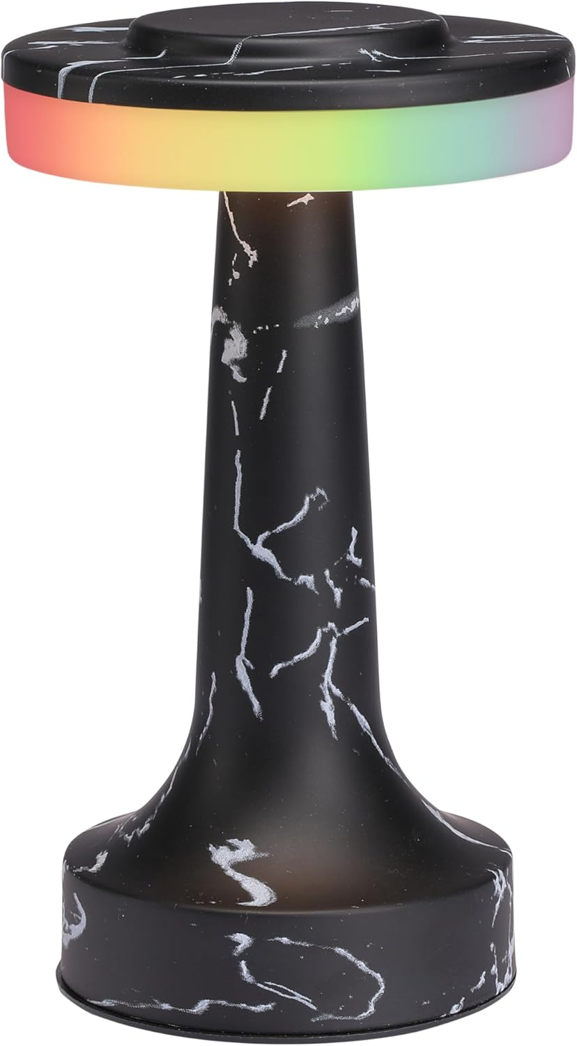 O’Bright Portable LED Table Lamp with Touch Sensor, RGB Light, Dimmable, Recharg