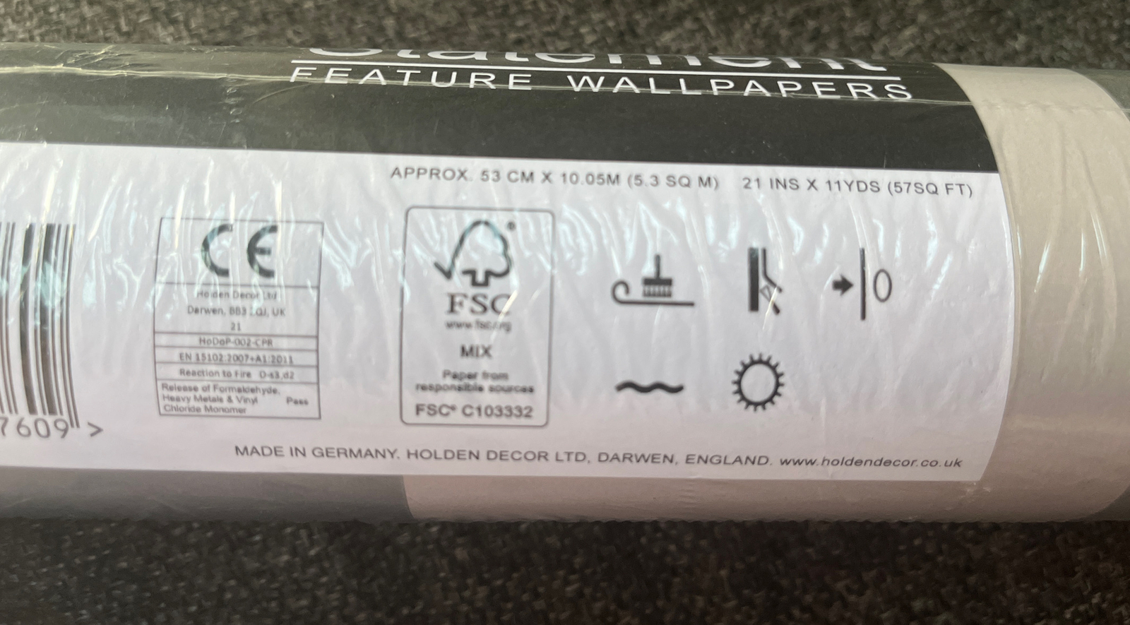 Holden Decor 12760 Dillan Stripe Shimmer Wallpaper Grey/Silver for