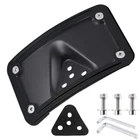 1X Black Curved Laydown License Plate Mount Bracket For Harley 3 Hole Mount