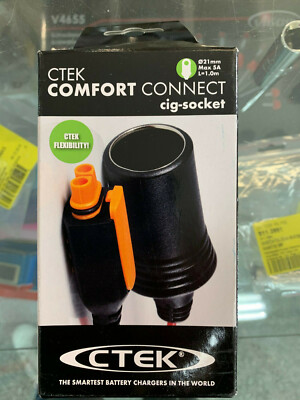 ctek cigarette charger CTEK 56573 Comfort Connect Cig Socket Adaptor Female 12V Cable Length 1m