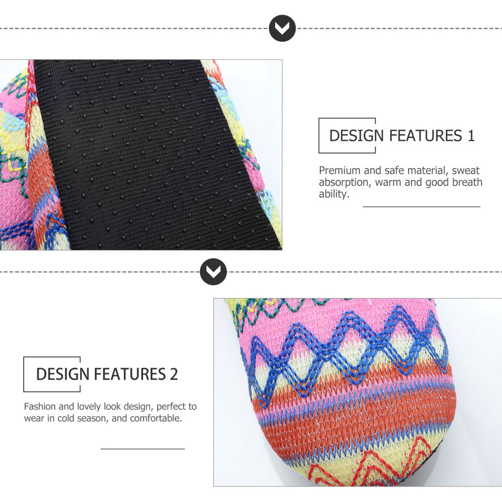 SAOLA 2 Paia Copriscarpe Suola Morbida Donna Casa Pavimento Calzini Antiscivolo Spessore