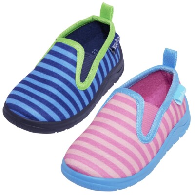 Playshoes Kinder Hausschuh Ringel blau 201816 oder pink 201817 Gr.22-31