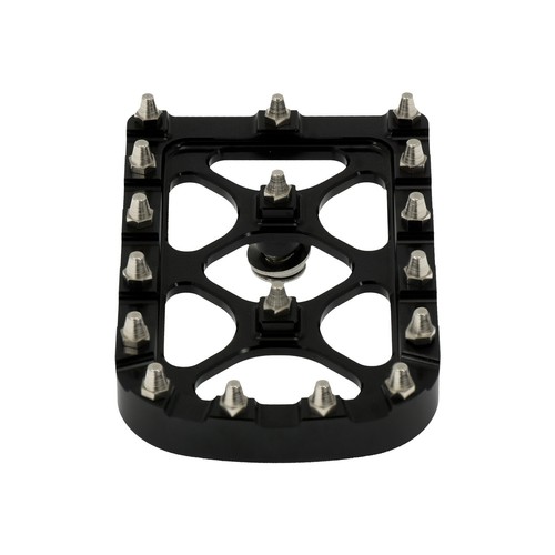 CNC Rear Foot Brake Pedal MX Spikes Lever Pad Step Fit For Harley Dyna Softail - Picture 9 of 12