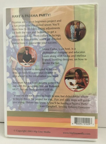 Pajama Party (DVD,2003) Hip Line Media - Picture 2 of 2