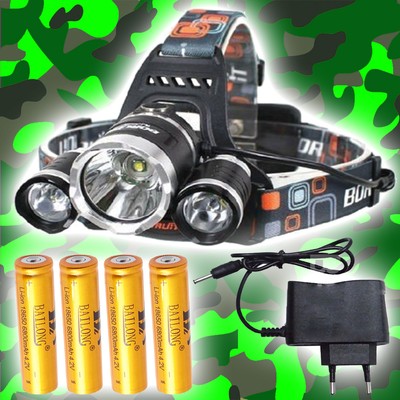 SWAT POLICE 1000M LAMPE TORCHE 4000 LUMENS LED FLASHLIGHT AVEC 2 ACCU 18650