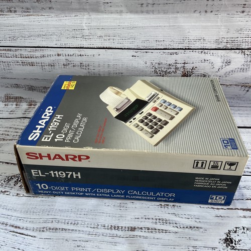 Sharp EL-1197H 10 Digit Printer/Display Calculator Deluxe Used 1 Time! - Picture 2 of 7