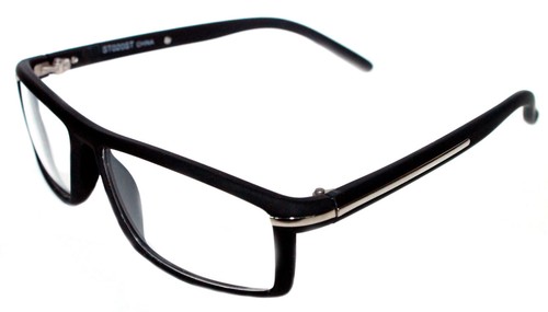 Herren Designer kleine Brille matt gummiert schwarz silber Grafik Designer - Bild 3 von 11