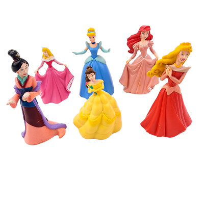 Disney princess Dolls Figures Lot Of Pvc Plastic Cake Topper