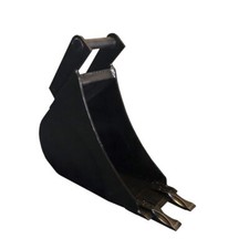 Tieflöffel Baggerschaufel Baggerlöffel Hardox Minibagger MS03 20cm mit 2 Zähne