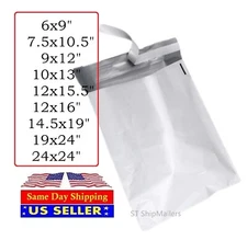 Poly Mailers 6x9 7.5x10.5 9x12 10x13 12x15.5 12x16 14.5x19 19x24 -ST ShipMailers