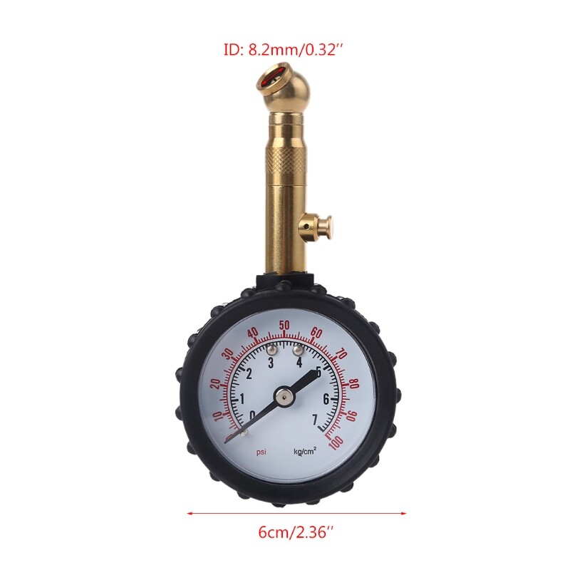 Air Pressure Tire Gauge Calibrated Tire Pressure Gauge with Rubber Hose