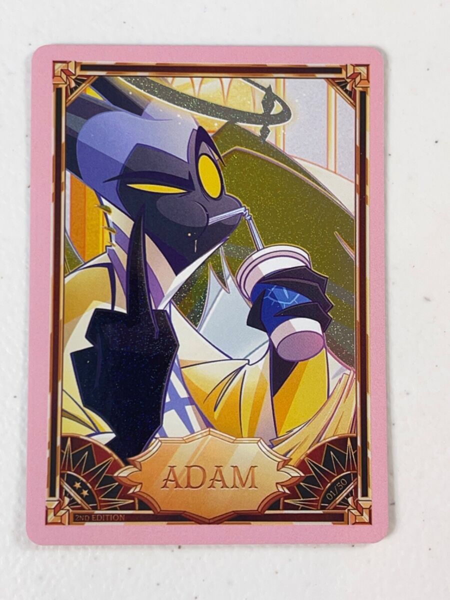 Hazbin Hotel Trading Card PINK FOIL ADAM 01/50 Second 2nd Hazbin Hotel Trading Card PINK FOIL ADAM 01/50 Second 2nd