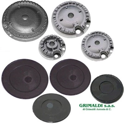 KIT BRUCIATORI E PIATTELLI PER PIANO COTTURA CANDY 4 FUOCHI CON ULTRARAPIDO