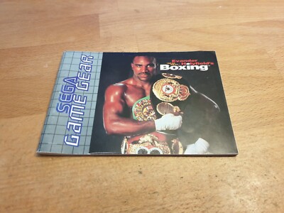 Evander Holyfield's Real Deal Boxing Sega Game Gear Anleitung Manual