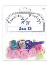 Blumenthal Favorite Findings Novelty Vocation/Theme Buttons - You Choose