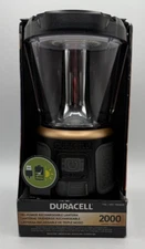 Duracell 2000 Lumen Tri-Power Solar Lantern w/Built-in Rechargeable Battery ~NEW