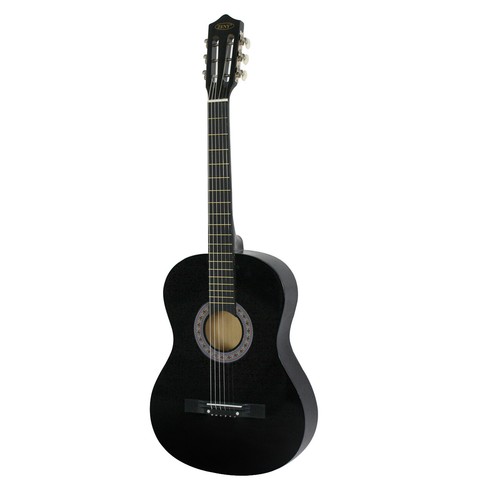 38" Beginner Wood Acoustic Guitar Starter Kit w/Gig Bag,Pick,Strings Strap Black - Picture 14 of 24