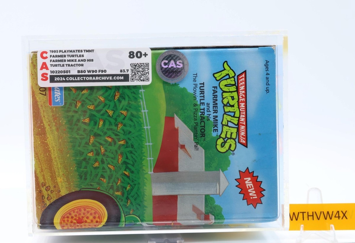 Farmer Mike & Turtle Tractor CAS GRADED 80+ 80/90/90 TMNT 1993