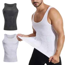 Men Shapewear Undershirt Slimming Belly Shapewear Tummy Control Waist Tank Tops