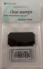 Clear Stamp Autumn Leaves Always and Forever Cling Rubber Stamp