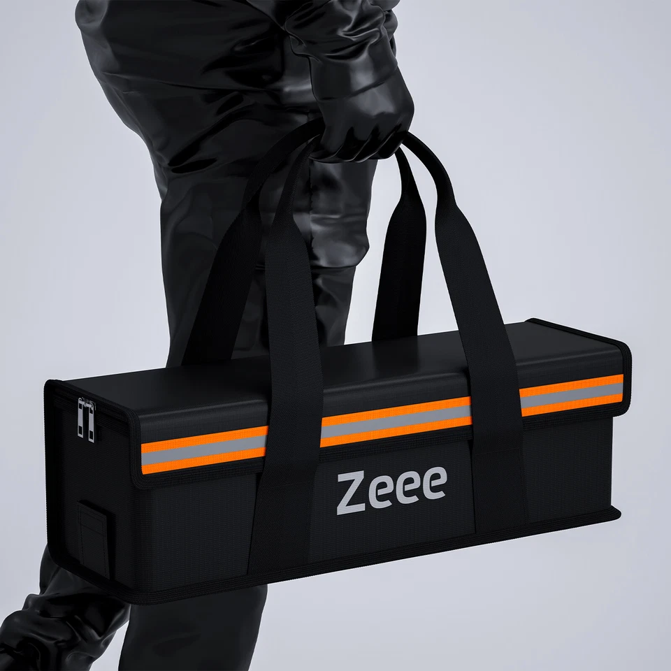 Zeee Lipo E-Bike Tasche Safe Bag Explosionsgeschützte Fireproof Akku Tasche groß - Bild 4 von 4