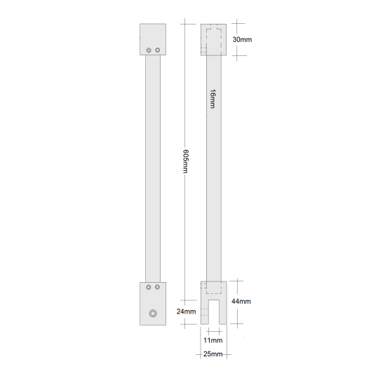Shower Glass Panel Vertical Stabilizer/Support Bar 8/10mm Glass eBay