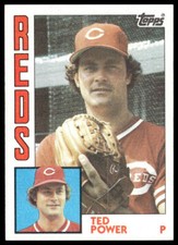 1984 Topps #554 Ted Power Cincinnati Reds Baseball