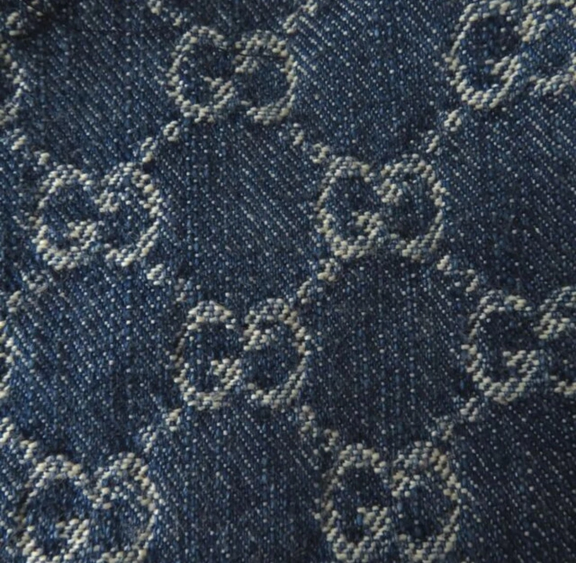 GUCCI GG Giacca Denim Modello 652658 Donna Indaco Biologico Lavato con Cintura 36