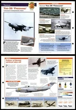 YAK-36 'Freehand' #10 X-Planes Aircraft Of The World Fold-Out Card